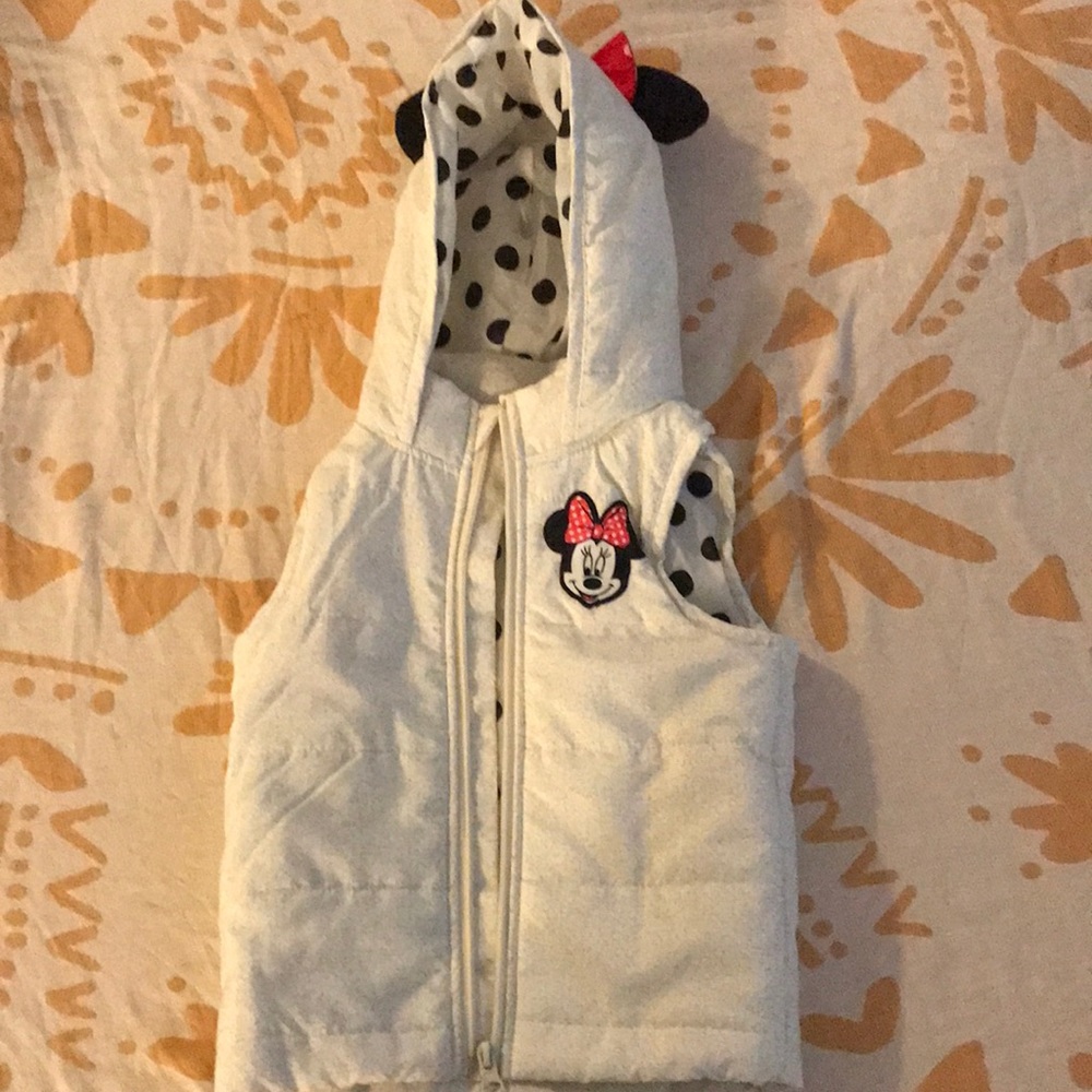 Minnie Mouse puffer vest 3T